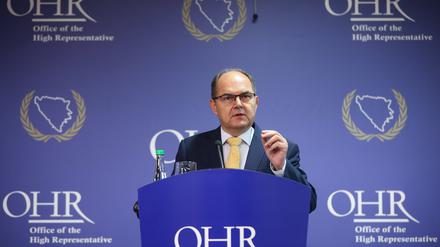 Hoher Repräsentant der Internationalen Gemeinschaft in Bosnien-Herzegowina: Christian Schmidt.