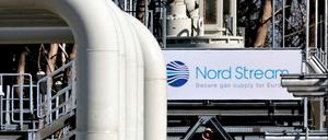 Eine Anlage der Gas-Pipeline Nord Stream 1 in Lubmin.