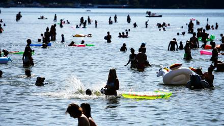 Badewetter: Auch in den kommenden Tagen wir es heiß in Berlin und Brandenburg.