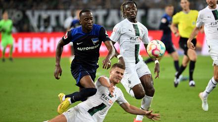 Borussia Mönchengladbach gegen Hertha BSC im Borussia-Park. 
