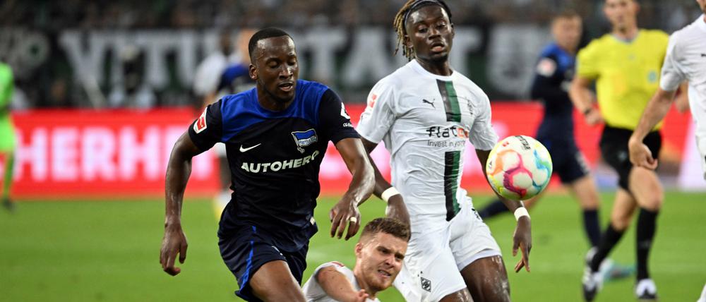 Borussia Mönchengladbach gegen Hertha BSC im Borussia-Park. 