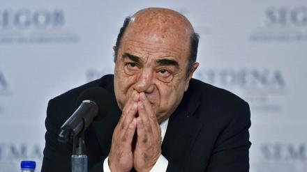 Jesus Murillo Karam bei einer Pressekonferenz im Jahr 2014.