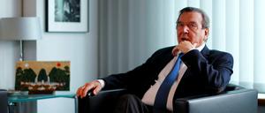 Gerhard Schroeder in seinem Altkanzler-Büro in Berlin im Jahr 2018.