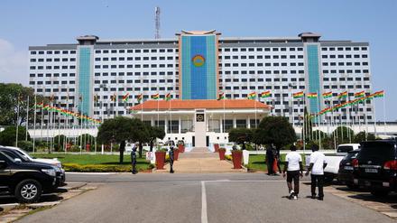 Das Parlament in der ghanaischen Hauptstadt Accra. Hier hielt Queer-Aktivist Davis May-Iyalla eine Rede.