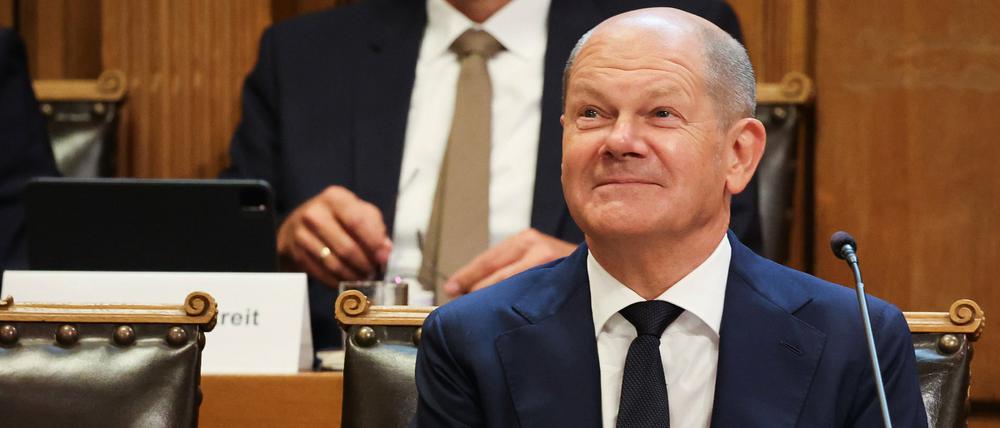 Viele Erinnerungslücken - im August gab Olaf Scholz vor dem Hamburger Untersuchungsausschuss nur sehr begrenzt Auskunft.