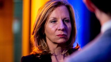 Patricia Schlesinger, frühere Intendantin des Rundfunk Berlin-Brandenburg (RBB). Die Vorwürfe zielen unter anderem auf einen möglichen Zusammenhang zwischen Schlesingers Tätigkeit als RBB-Intendantin und Aufträgen für ihren Ehemann.