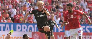 Morten Thorsby (Mi.) gab im Spiel gegen Mainz sein Debüt für den 1. FC Union.