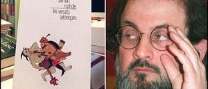 Die französische Ausgabe von "Satanische Verse" - und der junge Salman Rushdie