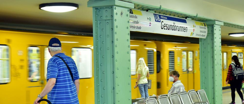 Die U-Bahnstation Gesundbrunnen in Berlin.