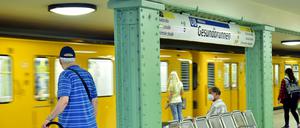 Die U-Bahnstation Gesundbrunnen in Berlin.
