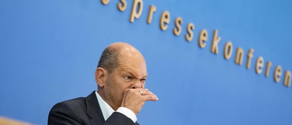 Viele Fragen zu beantworten: Bundeskanzler Olaf Scholz (SPD)