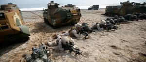 Vergangene gemeinsame Militärübung von USA und Südkorea im Jahr 2014.