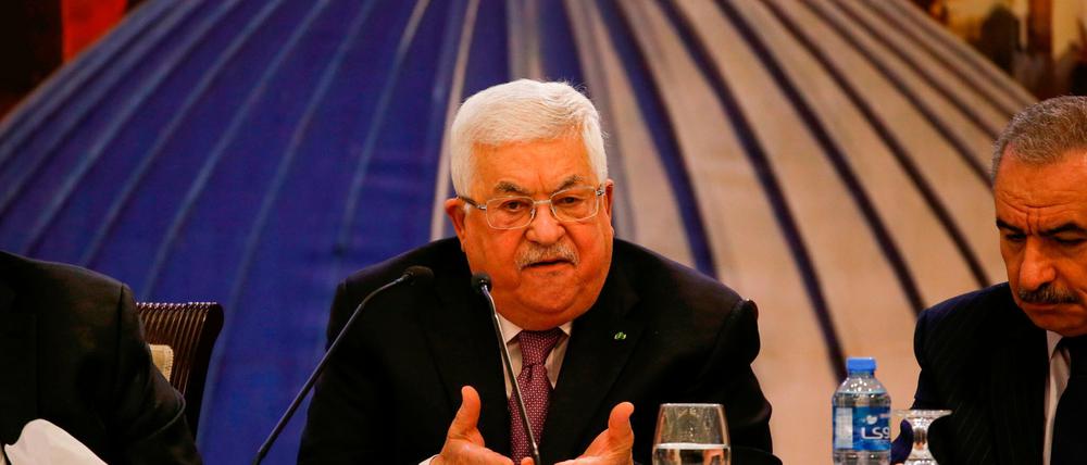 Der palästinensische Präsident Mahmud Abbas. 
