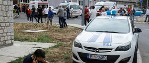 Die Verletzten wurden in ein Krankenhaus in Cetinje gebracht.