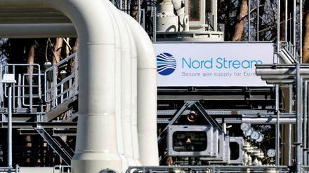 Rohre an den Anlandungseinrichtungen der Nord Stream 1-Gaspipeline in Lubmin (Symbolbild)