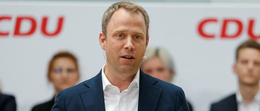Der CDU-Generalsekretär Mario Czaja spricht sich für eine Umgestaltung der Gasumlage aus.