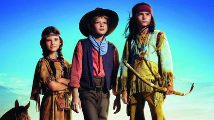 Ausschnitt aus dem Kinoposter zu „Der junge Häuptling Winnetou“.