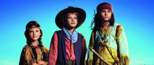 Ausschnitt aus dem Kinoposter zu „Der junge Häuptling Winnetou“.