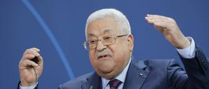 Wetterte im Kanzleramt: Palästinenserpräsident Mahmud Abbas.
