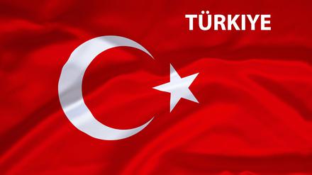 Die türkische Flagge.