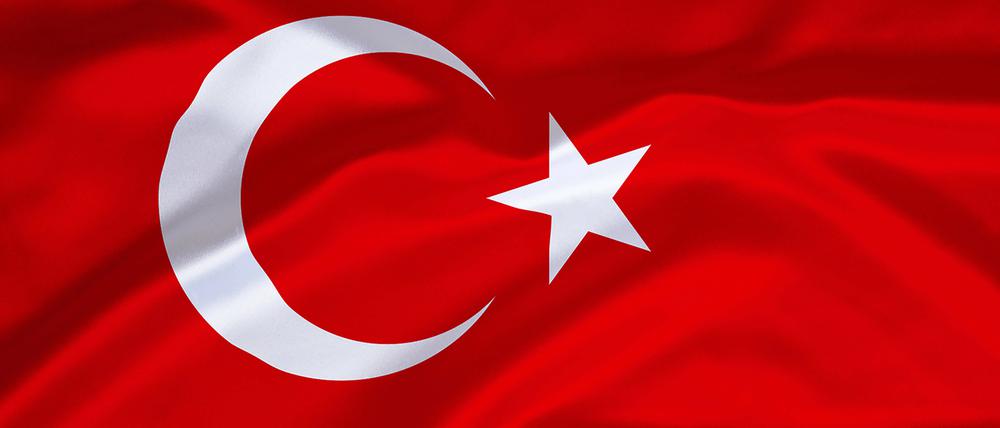 Die türkische Flagge.
