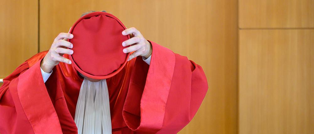 Festes Ritual: Urteilsverkündung beim Karlsruher Bundesverfassungsgericht