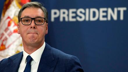 Der serbische Präsident Aleksandar Vučić.