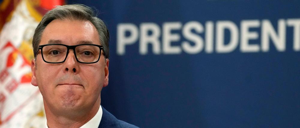 Der serbische Präsident Aleksandar Vučić.