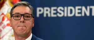 Der serbische Präsident Aleksandar Vučić.