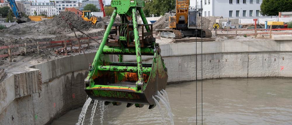 Als "größte Regentonne Westeuropas" bezeichnen die Wasserbetriebe den Speicher an der Chausseestraße.