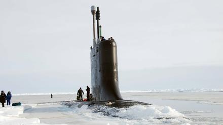 Das amerikanische U-Boot USS Connecticut in der Arktis – hier im März 2011.
