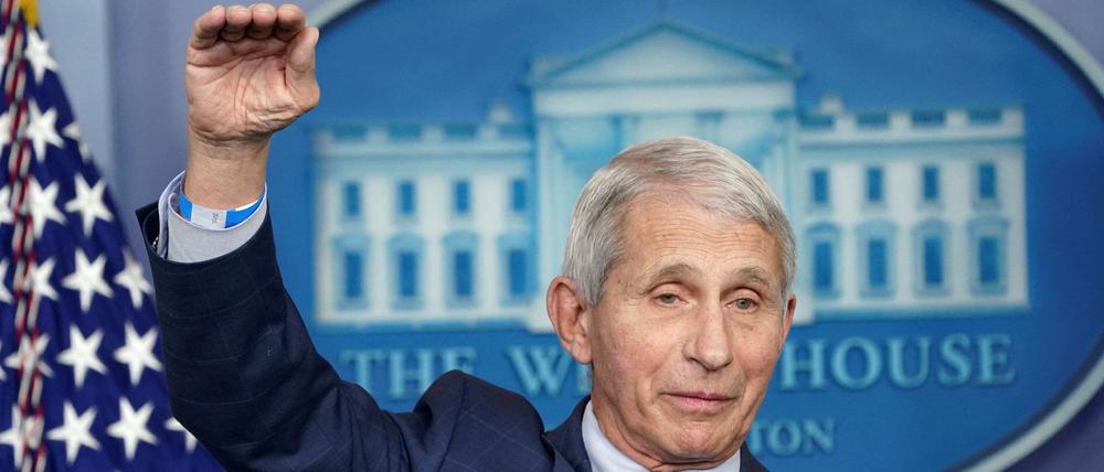 Amerikas Seuchen-Erklärer: Anthony Fauci im Presseraum des Weißen Hauses im Dezember 2021. 