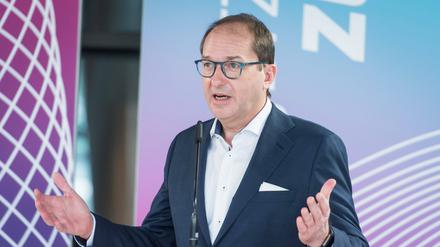 Alexander Dobrindt, Vorsitzender der CSU-Landesgruppe im Jahr 2020. (Archivbild)