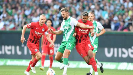 Dieses Mal reichte es für Niclas Füllkrug (Mitte) und seine Bremer nicht zum Comeback. 