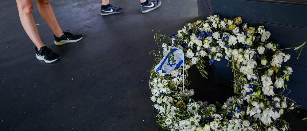 Gedenkort im Olympiapark in München. 