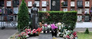 Das Grab von Raissa Gorbatschowa auf dem Nowodewitschi-Friedhof in Moskau. Hier soll auch ihr Mann Michail Gorbatschow beigesetzt werden. 
