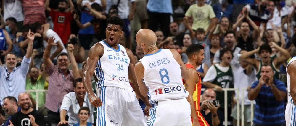 Greek Freak. Giannis Antetokounmpo (links) ist eine imposante Mischung aus Kraft, Dynamik und Geschmeidigkeit.