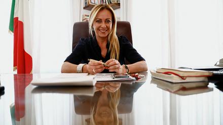 Giorgia Meloni von den „Fratelli d' Italia“ könnte Italiens erste Ministerpräsidentin werden.