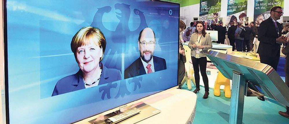 Größer, schöner, lauter – und inzwischen immer energieeffizienter. Auf der Ifa gibt es immer die neuesten Produkte und Technologien aus der Unterhaltungselektronik und der Hausgeräteindustrie zu sehen. In diesem Jahr vom 2. bis zum 6. September. Foto: AFP/Tobis Schwarz