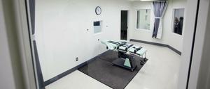 Eine Hinrichtungskammer, in der mit Injektion Urteile vollstreckt werden