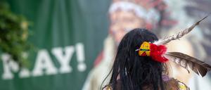 Szene auf den Karl-May-Festtagen im Radebeuler Lößnitzgrund.