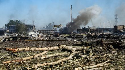 Novaya Kakhova, eine Region in Cherson, stand bereits die vergangenen Tage unter Beschuss.