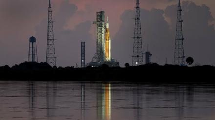 Die Artemis I am Nasa-Standort in Cape Canaveral.