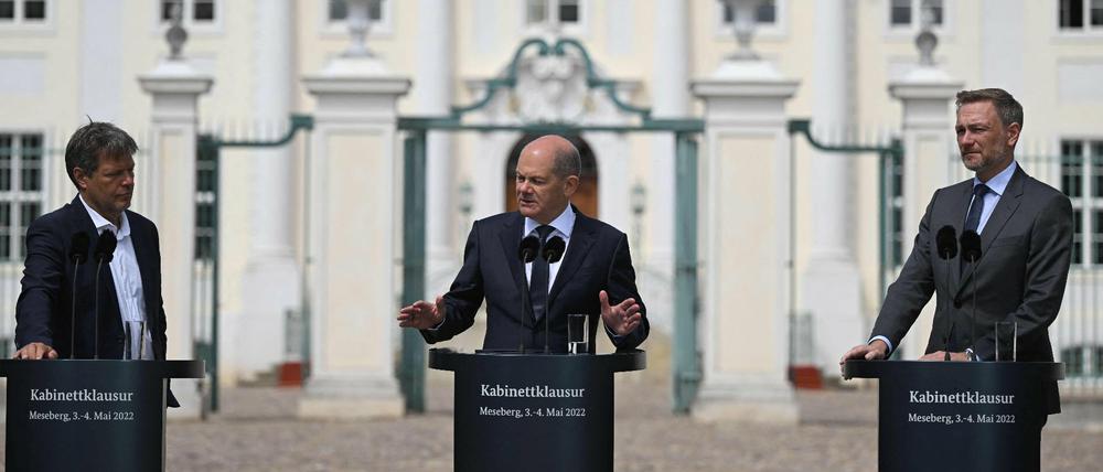 Gelingt Robert Habeck, Olaf Scholz und Christian Lindner in Schloss Meseberg ein Aufbruch bei der Kabinettsklausur?