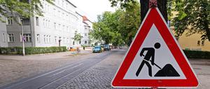 Eine der Baustellen diese Woche befindet sich in der Kastanienallee.