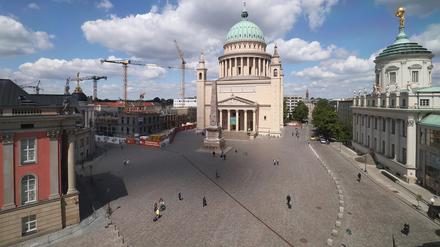 Blick auf den Alten Markt in Potsdam.