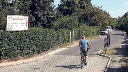 Die Straße Am Pfingstberg sorgt für Unsicherheit bei Radlern und Fußgängern. 