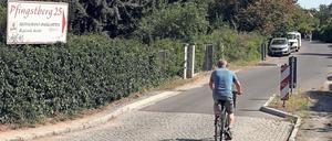 Die Straße Am Pfingstberg sorgt für Unsicherheit bei Radlern und Fußgängern. 