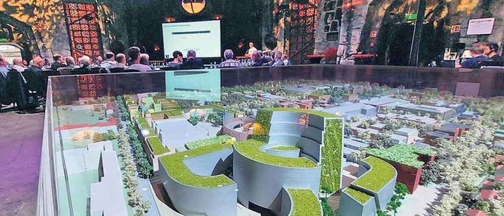 Im Restaurant „Prinz Eisenherz“ im Filmpark fand die erste Runde des Werkstattverfahrens statt.