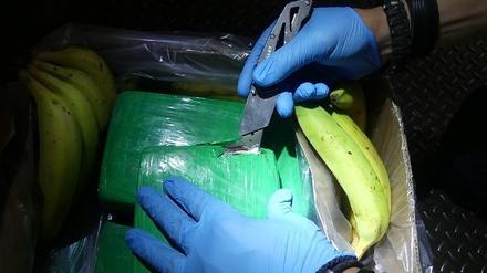 Die Drogen befanden sich in Bananenkisten.